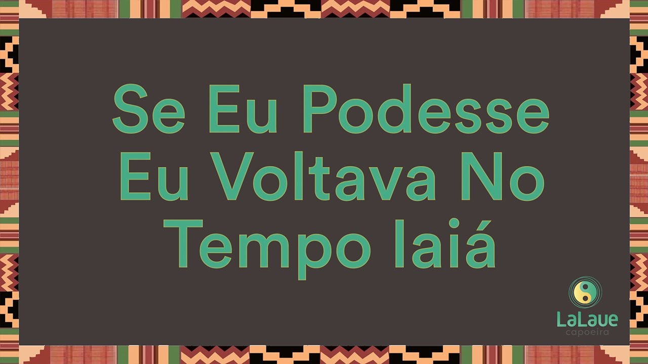 Se Eu Podesse Eu Voltava No Tempo Iaiá