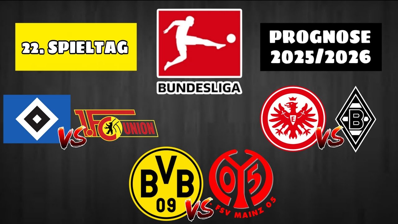 22. SPIELTAG BUNDESLIGA PROGNOSE 2025/2026! / Borussia Dortmund gegen FSV Mainz 05