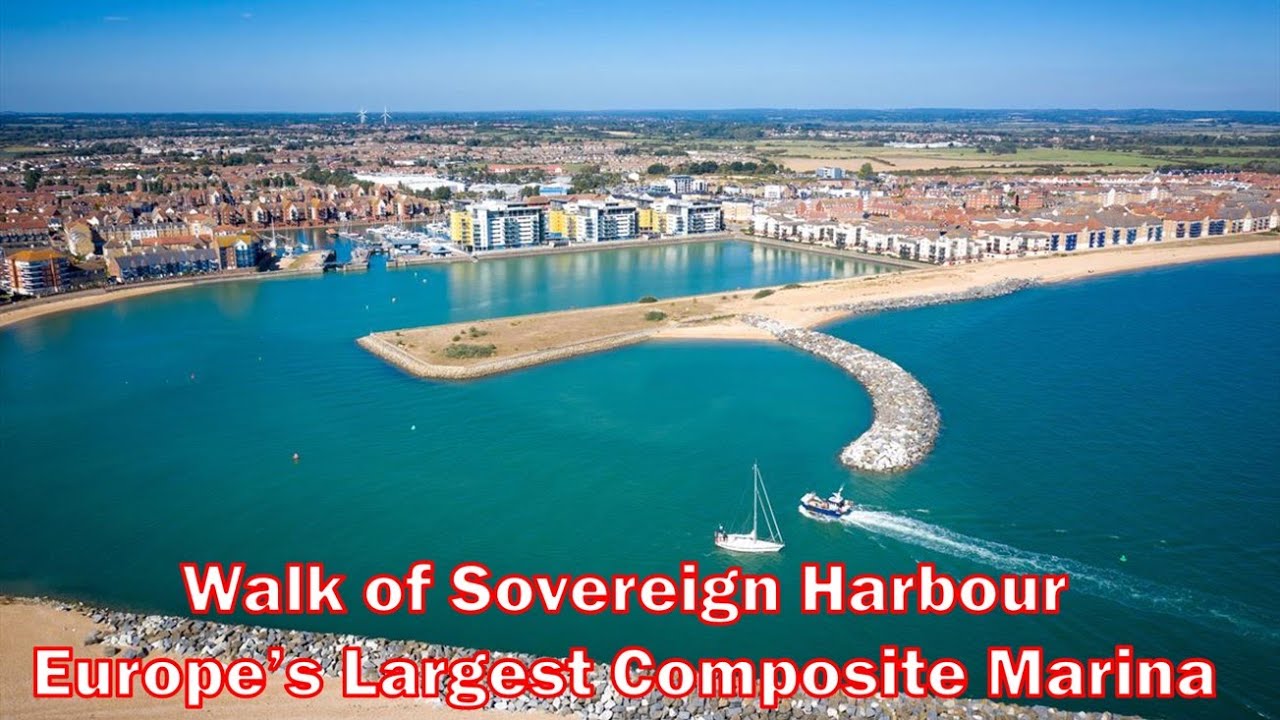 Full Walk of Sovereign Harbour Marina, Eastbourne, Summer 2022