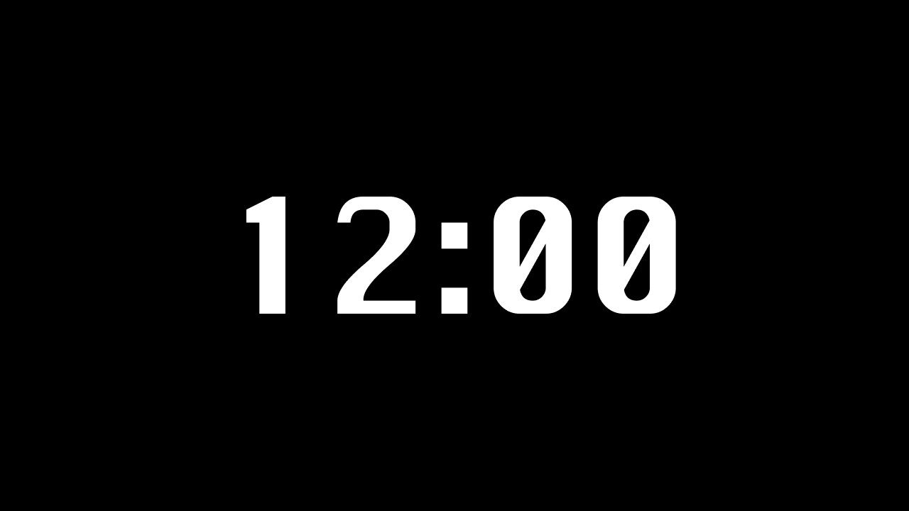 12 Minute Minimalist Timer