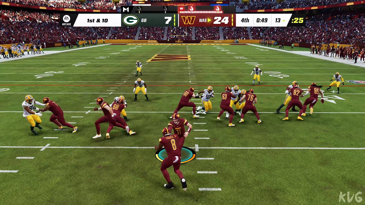 Madden NFL 23 - Green Bay Packers vs Washington Commanders - Gameplay (PS5 UHD) [4K60FPS]