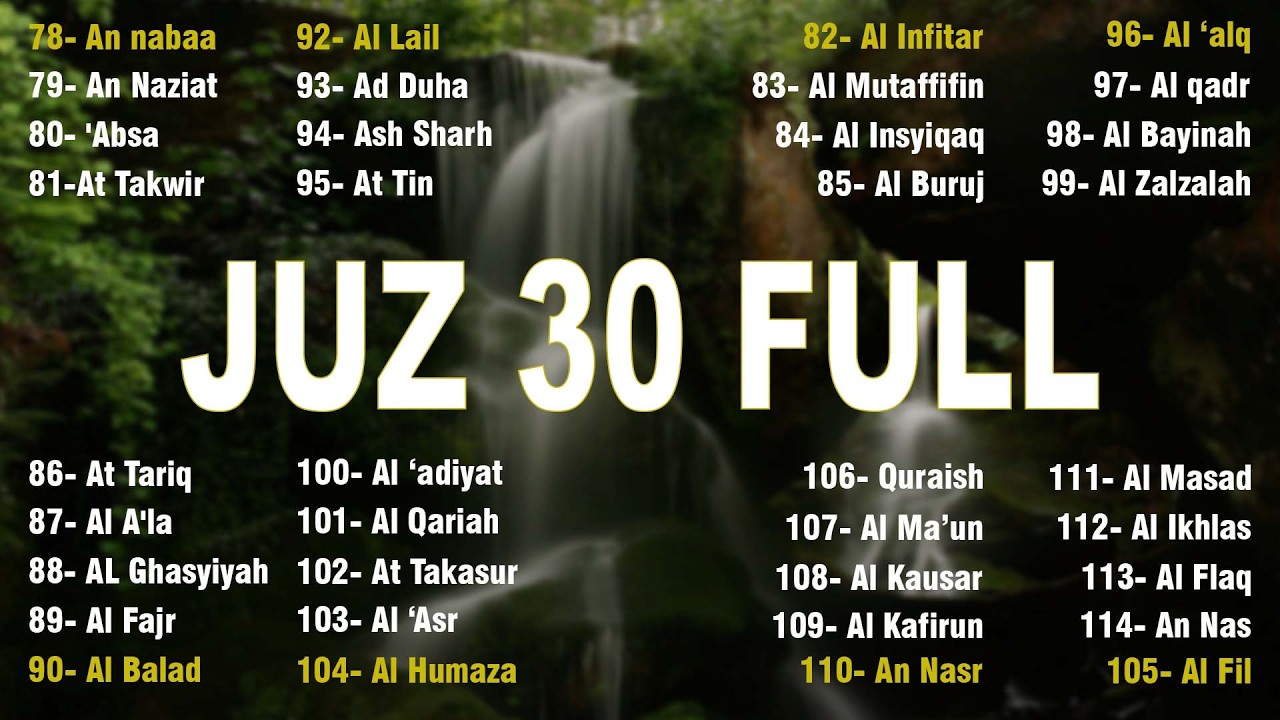 Murotal Al Quran Juz 30 (Juz Amma) Merdu - NEW beautiful Quran recitation BY ALAA AQEL