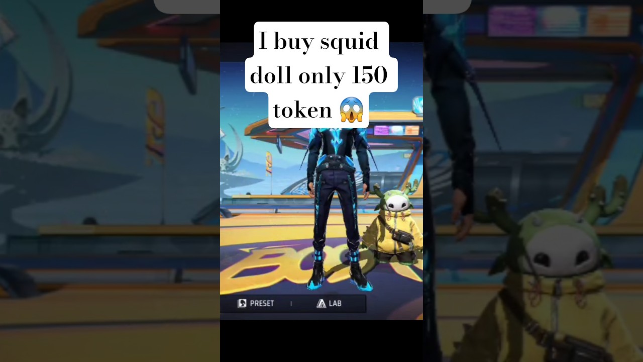 I buy  squid 👧doll only 150 token🤫 