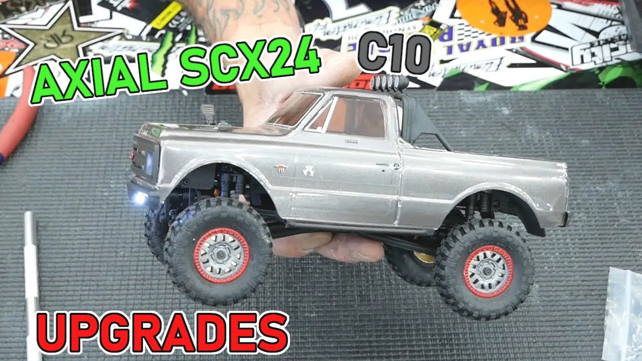 AXIAL SCX24 C10: UPGRADES FROM HOT RACING AND CC HAND SCALE ACCESSORIES