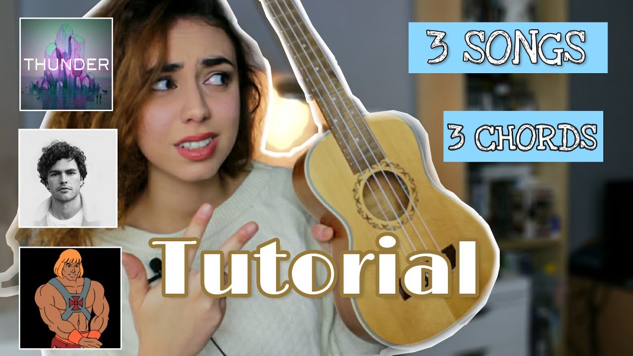 TUTORIAL Ukulele 3 Canzoni 3 Accordi FACILE - Gua/Gloria Paola Bossi