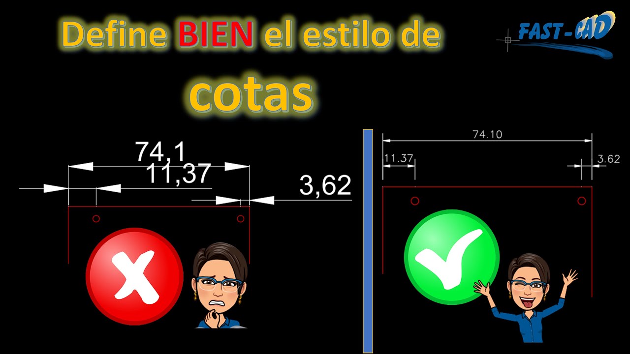 ✍ Define BIEN el estilo de dimensiones | AutoCAD | Dimension Style ✍