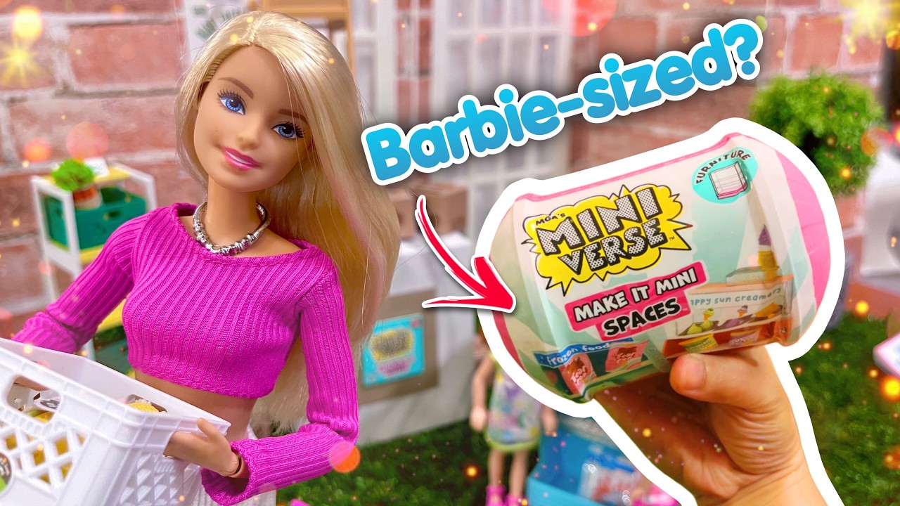 ARE THEY BARBIE-SIZED? 👀 MINIVERSE MAKE IT MINI SPACES