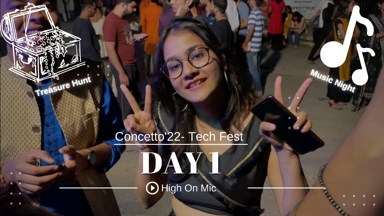 Techfest Day 1 - IIT Dhanbad | Treasure Hunt 🏴‍☠️ | High on Mic