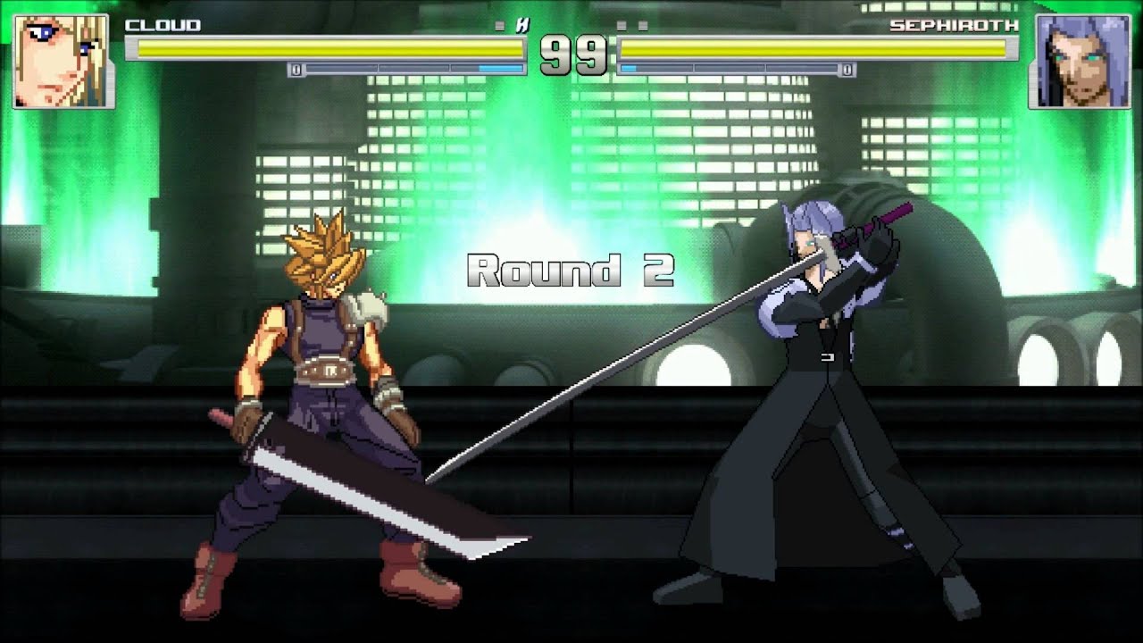 Mugen Cloud Strife vs Sephiroth 1080p