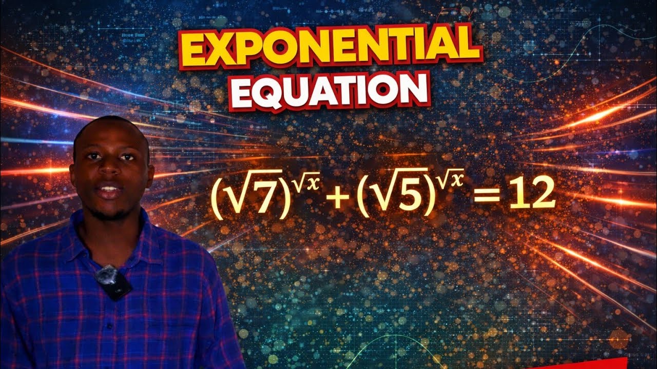 Try and error method in solving Addition of exponential Equation :  (√7)^√x + (√5)^√x = 12