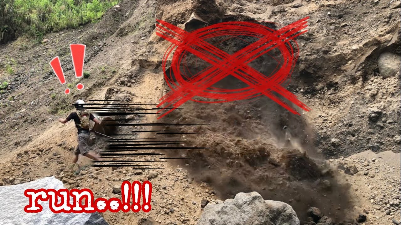 Stupid act..!!! I tried to help them drop rocks and collapse cliffs
