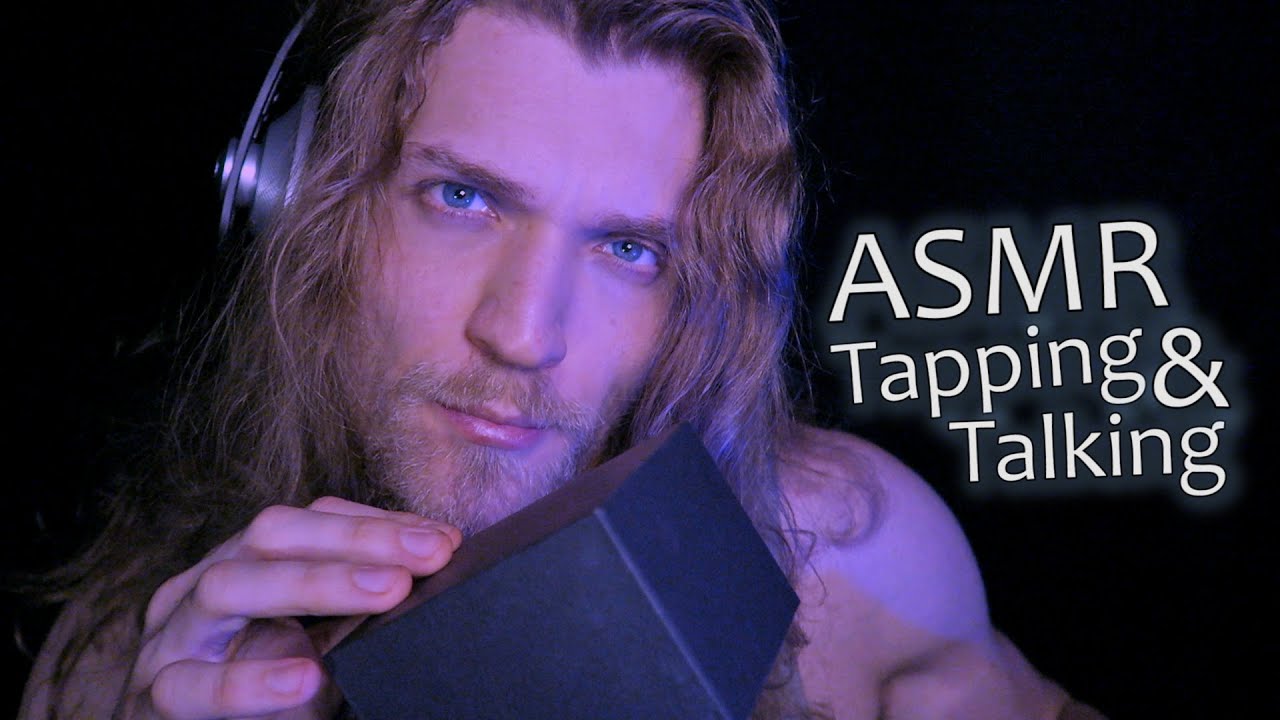 ASMR Tapping & Soft Spoken Ramble | Deep Male Voice, Ear To Ear | Stress Relief 🧊