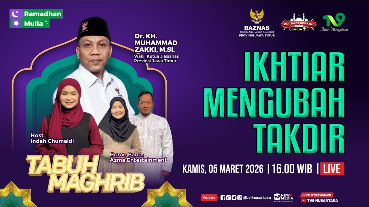 🔴(LIVE) TabuhMaghrib#15: Ikhtiar Mengubah Takdir