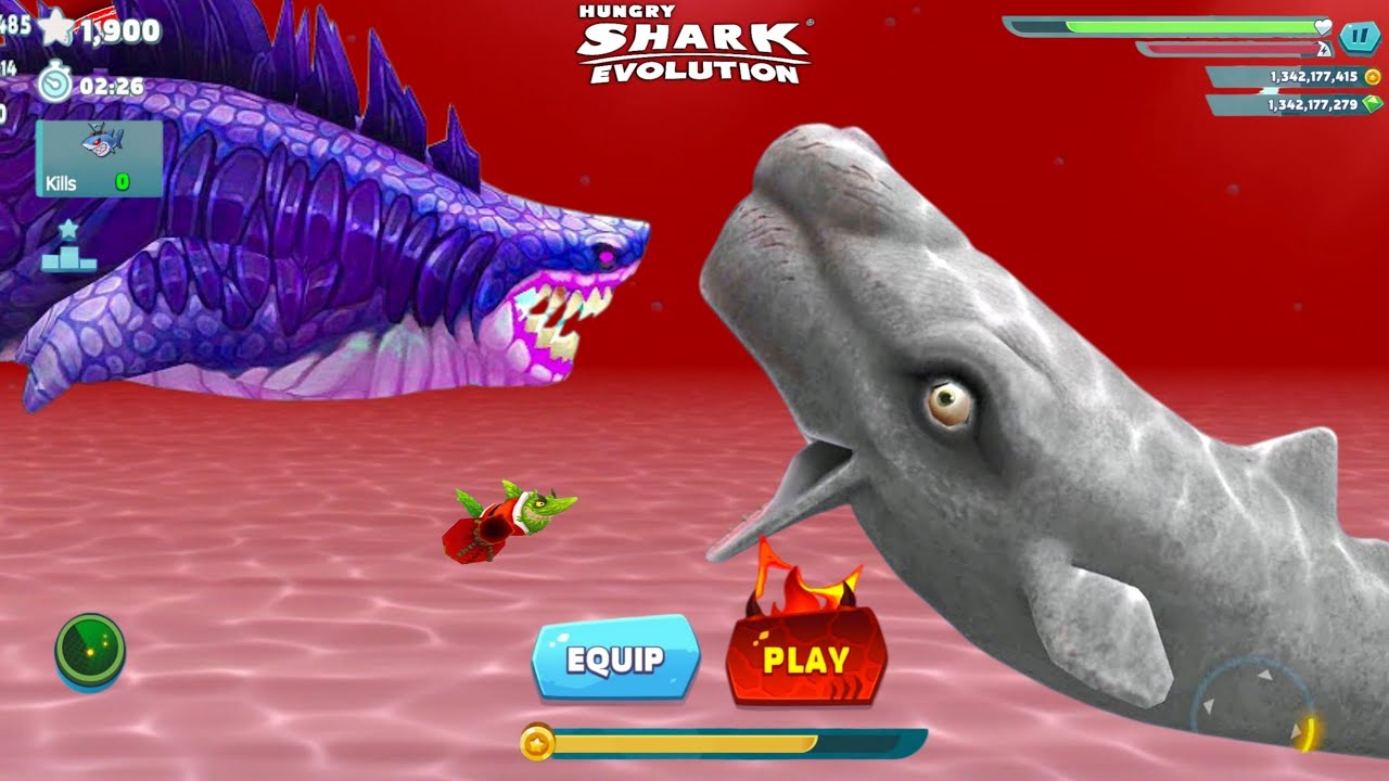 Giant Monster Moby Dick vs Sharkjira 🦈🔥 - All 30 Sharks Unlocked | Hungry Shark Evolution Gameplay
