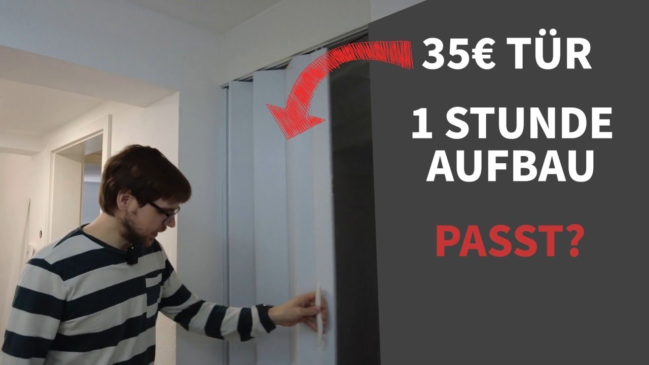 💰 G&uuml;nstige Faltt&uuml;r Accordion seitlich k&uuml;rzen und Einbauen