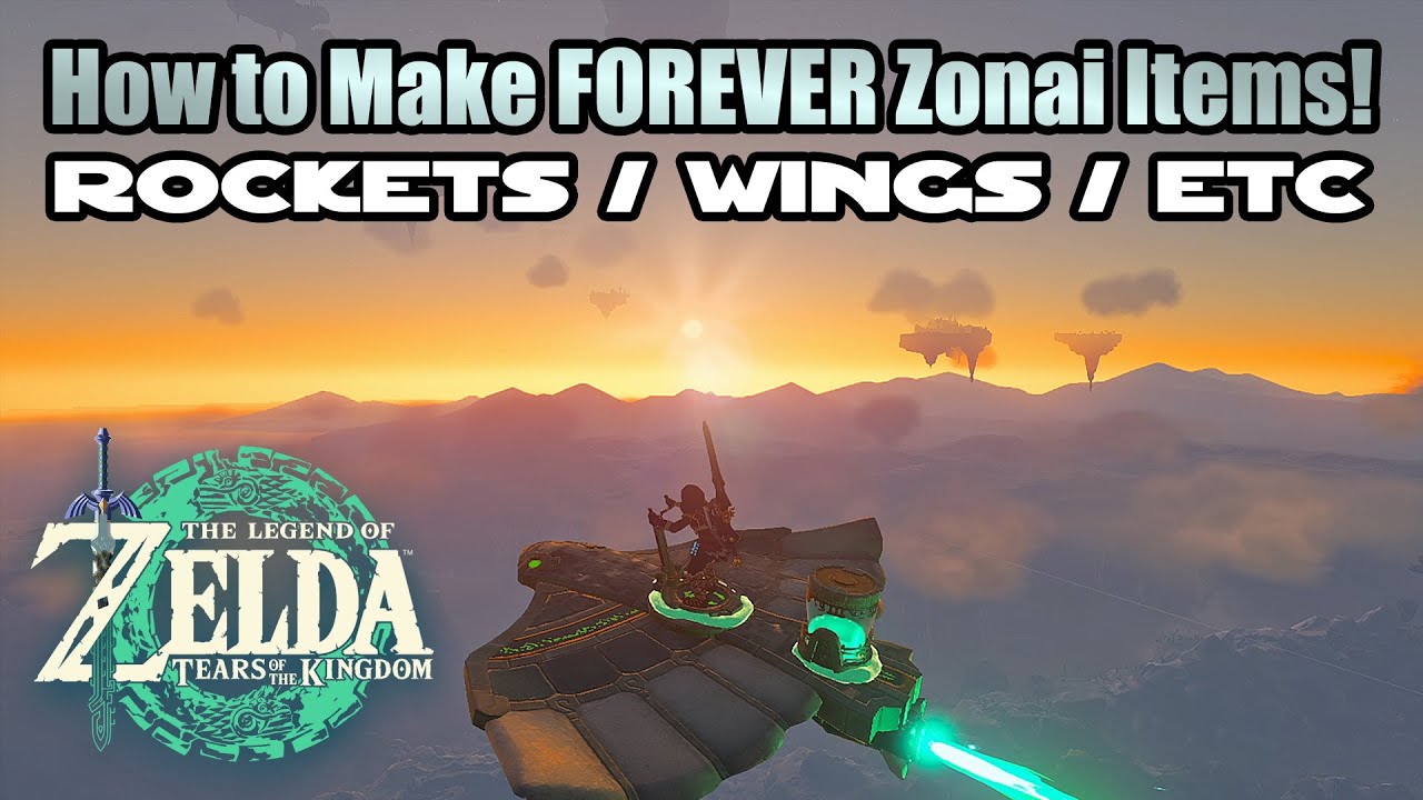 How to MAKE INFINITY Items Such as ROCKETS/WINGS with FUSE OVERLOAD  in TotK (Old Versions)