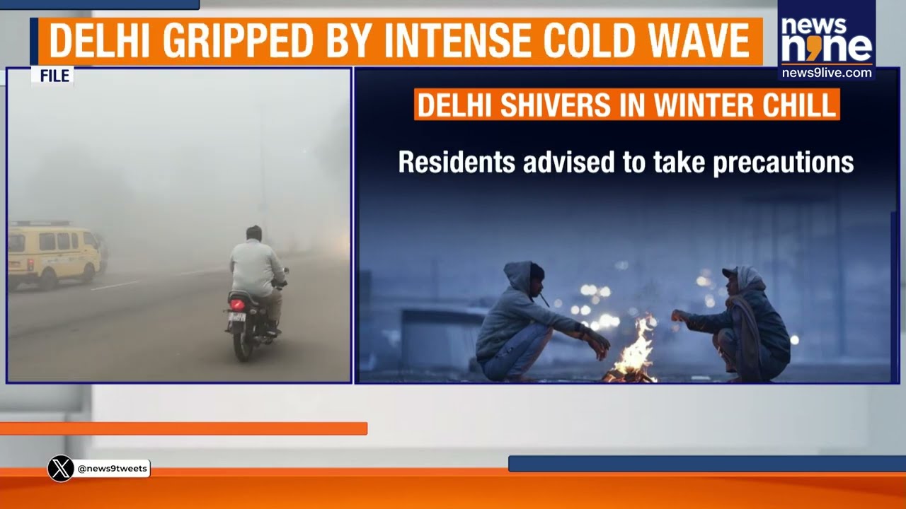 Delhi Shivers as Cold Wave Intensifies, City Records Coldest Night of the Season