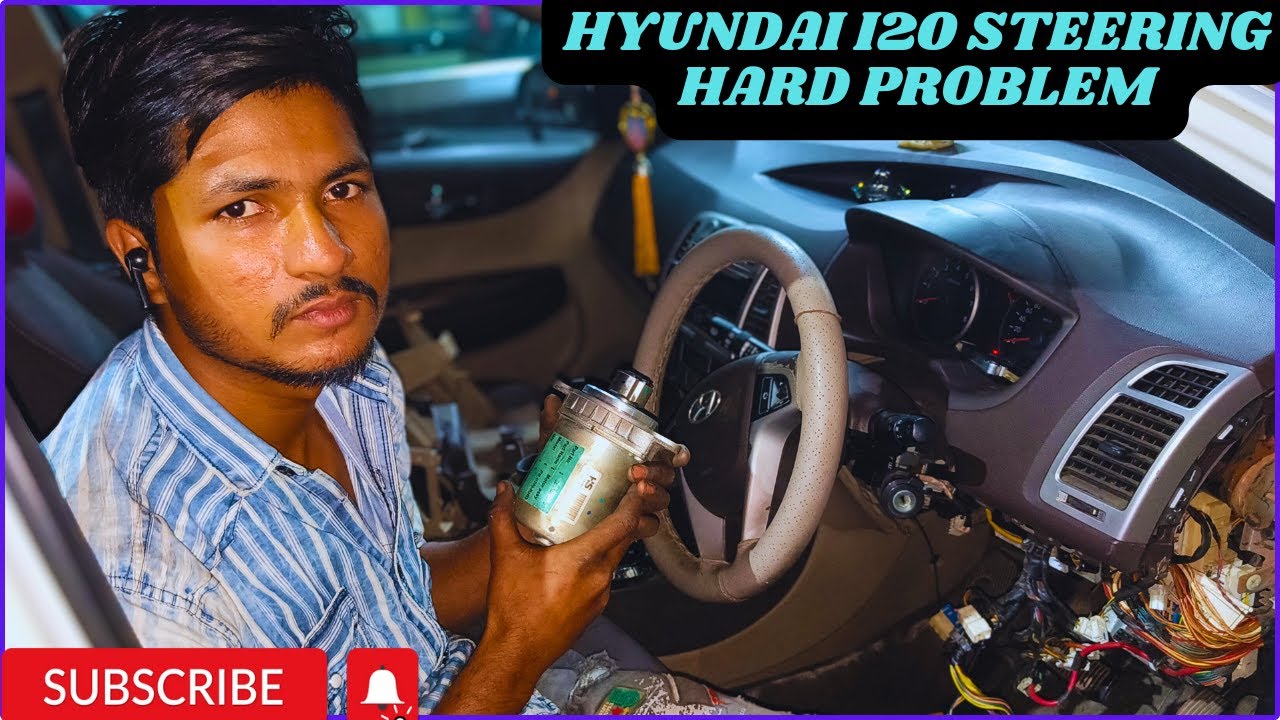 Hyundai i20 Steering Wheel Hard Trouble | EPS Motor Noisy When Turning Steering | EPS Motor Replace