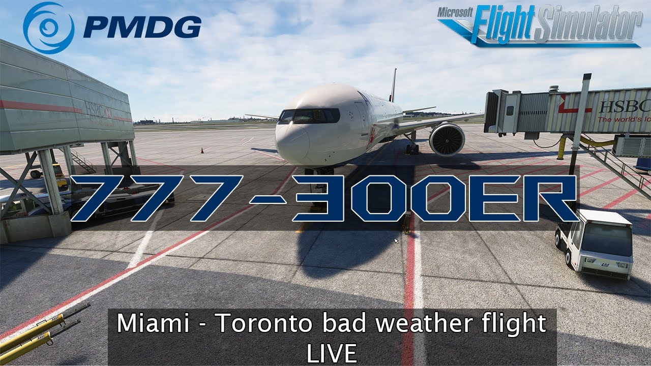 Miami - Toronto bad weather flight LIVE