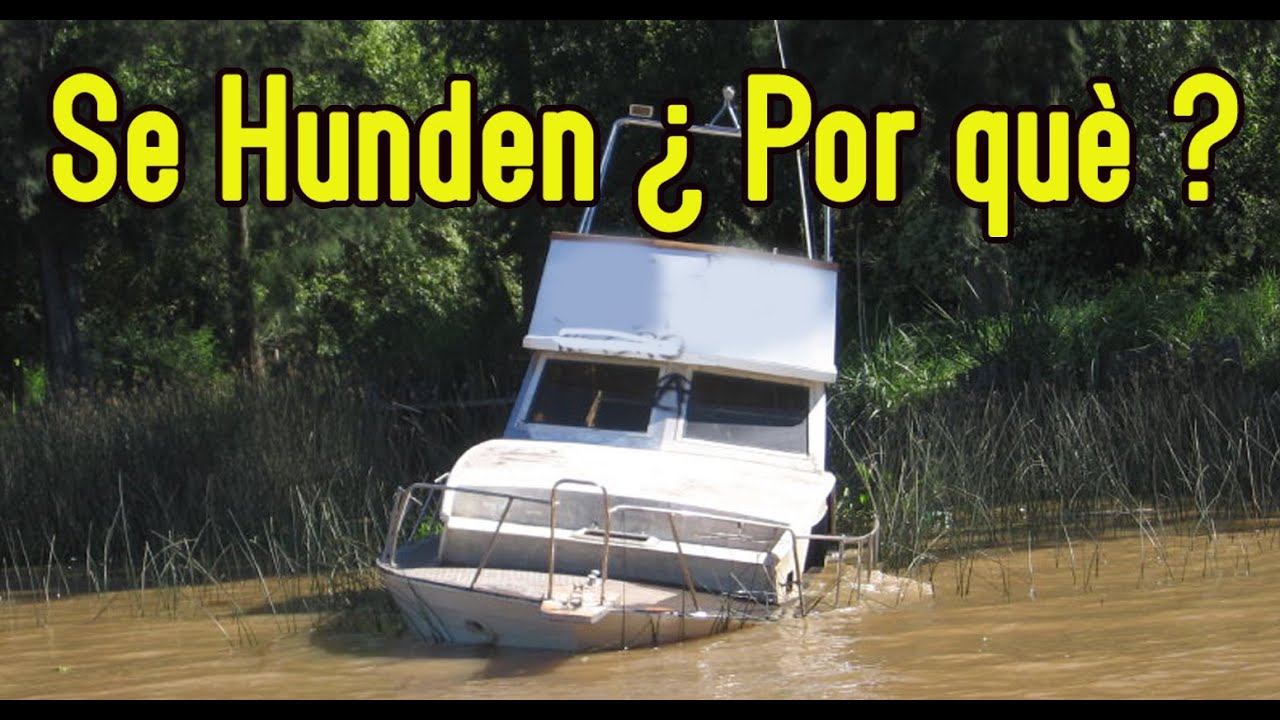 ¿Las embarcaciones se hunden? ¿Porqué?, Evitemoslo.  Escuela de Náutica FUNADE, cursos náuticos