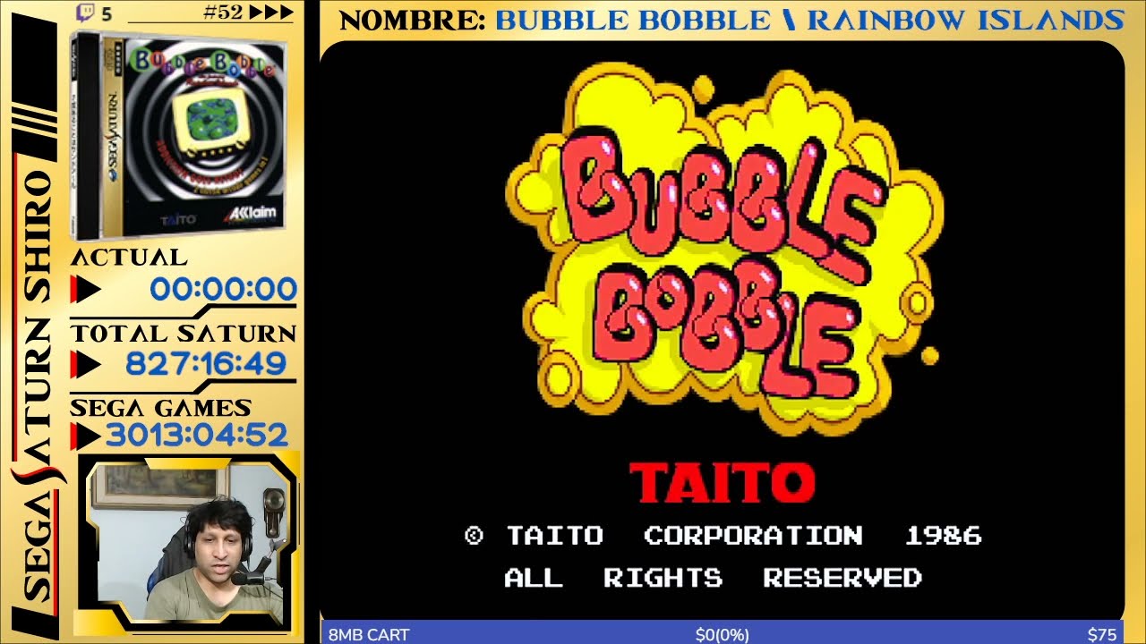 SSS 52 Bubble Bobble featuring Rainbow Islands - Parte 1 - Sega Saturn Shiro - 