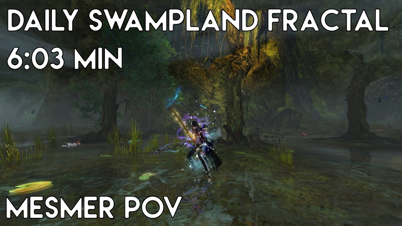 Gw2 [qT] Daily Swamp Fractal(T4-77) 6:03 min | Mesmer PoV