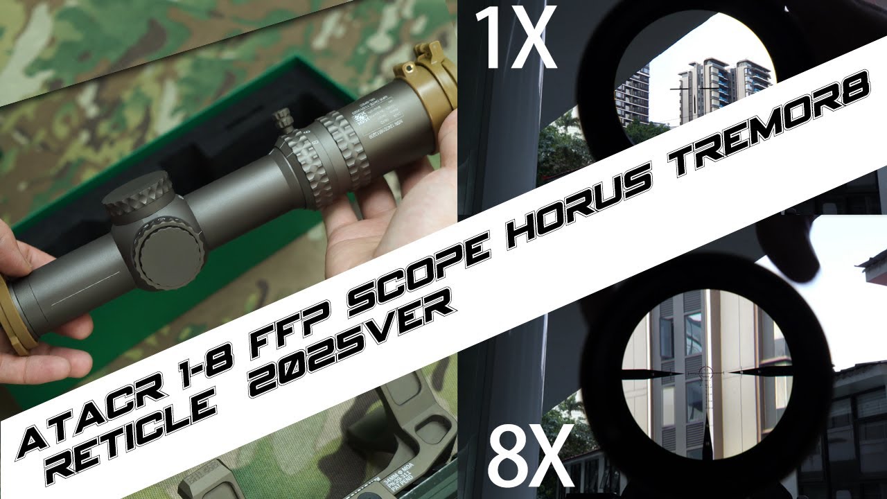 Evolution Gear ATACR 1-8 FFP Scope Horus Tremor8 Reticle 2025VER FDE Color