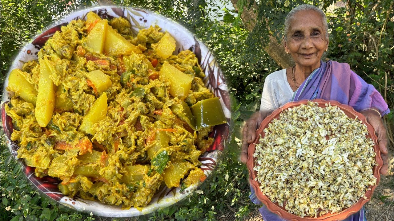 সজনে ফুল এভাবে রাঁধলে এক থালা গরম ভাত নিমেষেই শেষ হয়ে যাবে।Sojne Fuler Recipe।Moringra Flower
