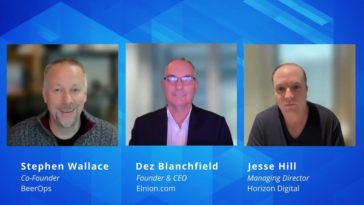 Jesse Hill, MD at Horizon Digital & BeerOps Co-Founder Stephen Wallace, discussing BeerOps 2025