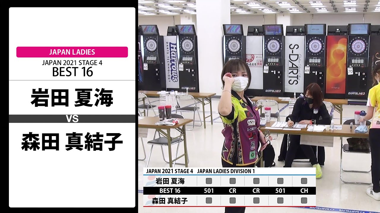 【岩田 夏海 VS 森田 真結子】JAPAN 2021 STAGE4 東京 LADIES BEST16