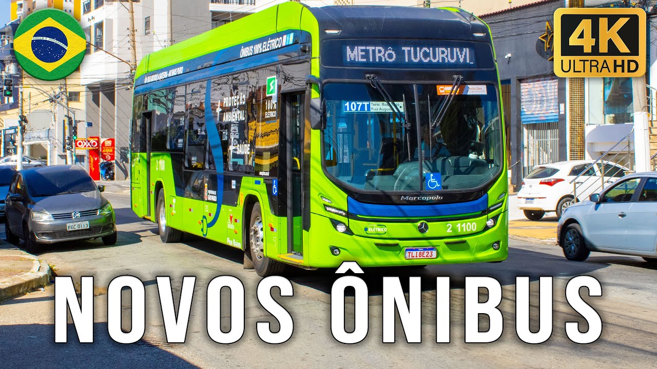 Novos Marcopolo Attivi Padron Low Entry Mercedes-Benz eO-500U da Sambaíba - Eu Fui Conferir #172