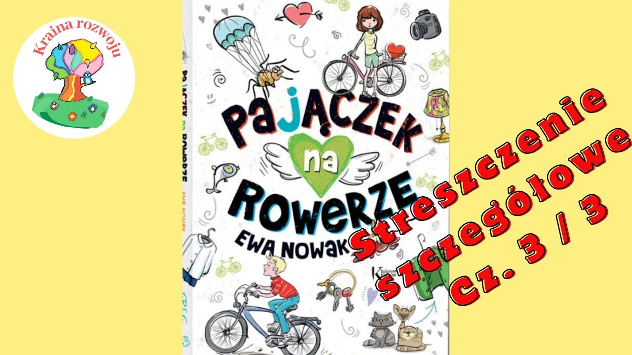Streszczenie szczegółowe lektury Pajączek na rowerze Część 3