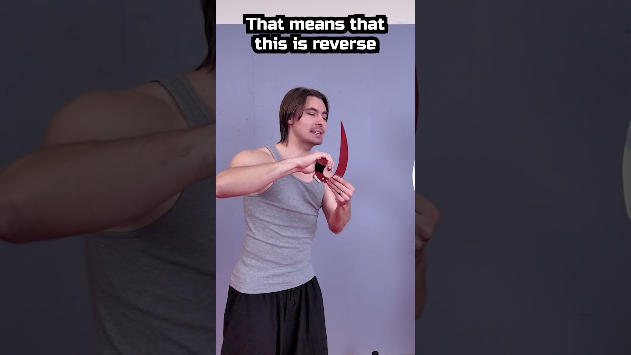 a Sword that is BETTER in Reverse Grip?! #sword #meme