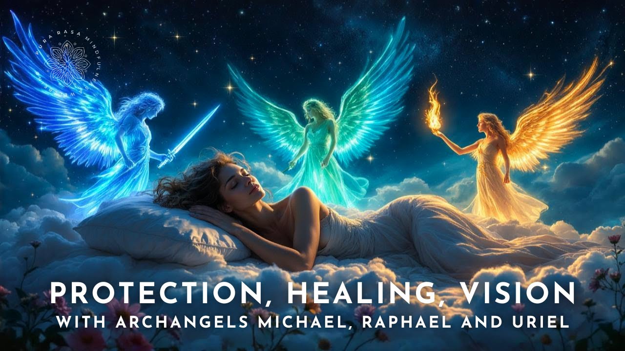 Protection, Healing & Psychic Vision ✨ Archangels Michael, Raphael & Uriel Meditation 😴 🔮