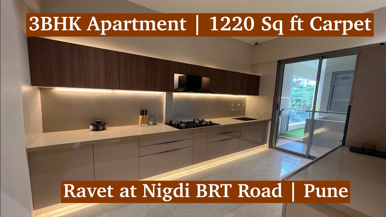 Spacious 3BHK Apartment for Sale at Ravet | 1220 Sq Ft | Prime Location on Nigdi BRT Road, Pune