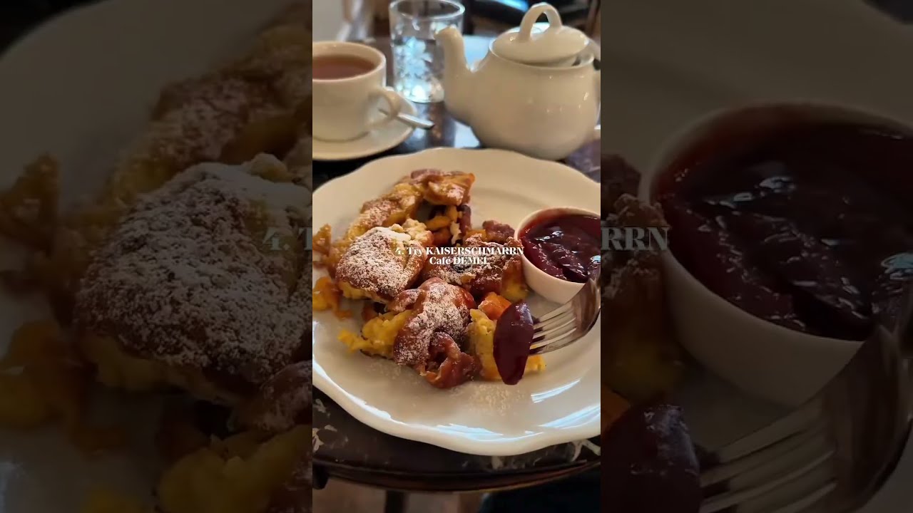 A taste of Vienna! 🍰☕ Enjoying delicious Austrian food with the city&rsquo;s cozy charm.