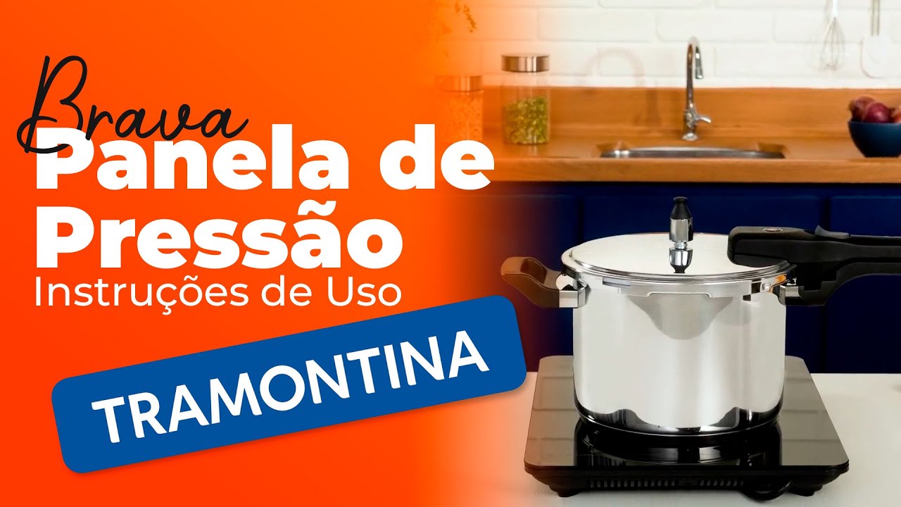 Panela de Pressão Tramontina Brava em Aço Inox com Fundo Triplo 20 cm 4,5 L - Instruções de uso