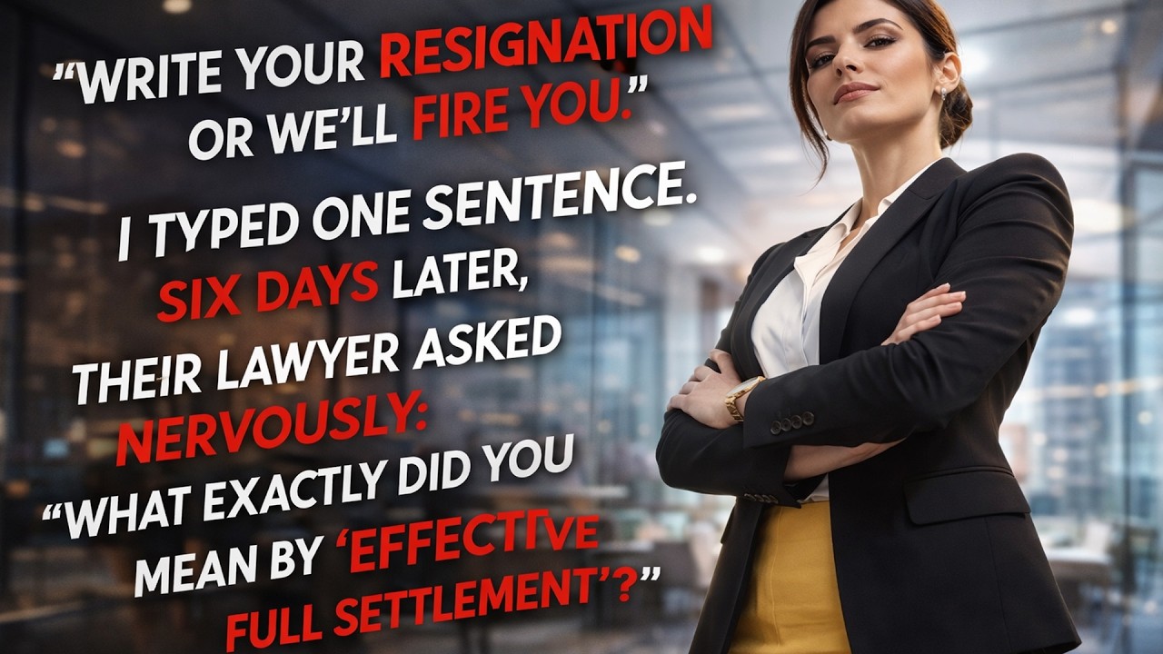 She Wrote One Line in Her Resignation — and the Company’s Lawyer Panicked