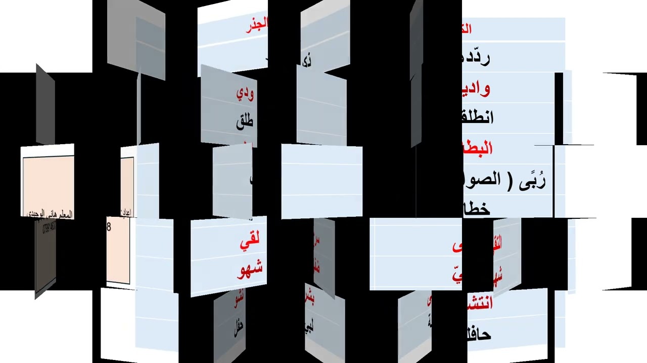 جذور الكلمات المهمة في الوحدة الثانية حبّ الوطن  2008