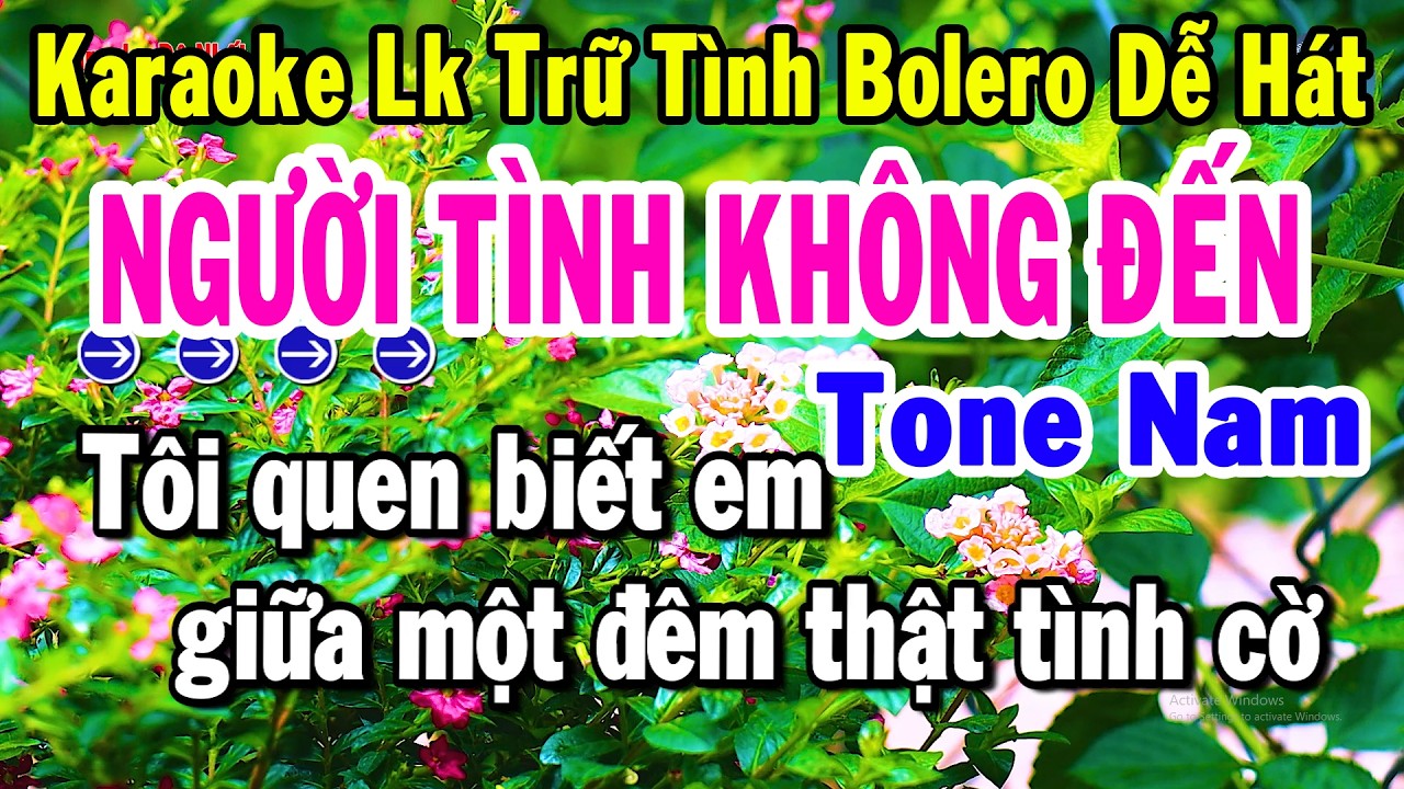 Karaoke Liên Khúc Tone Nam Nhạc Sống Dễ Hát 2026 | Người Tình Không Đến - Chiều Sân Ga | Đệ Nhất