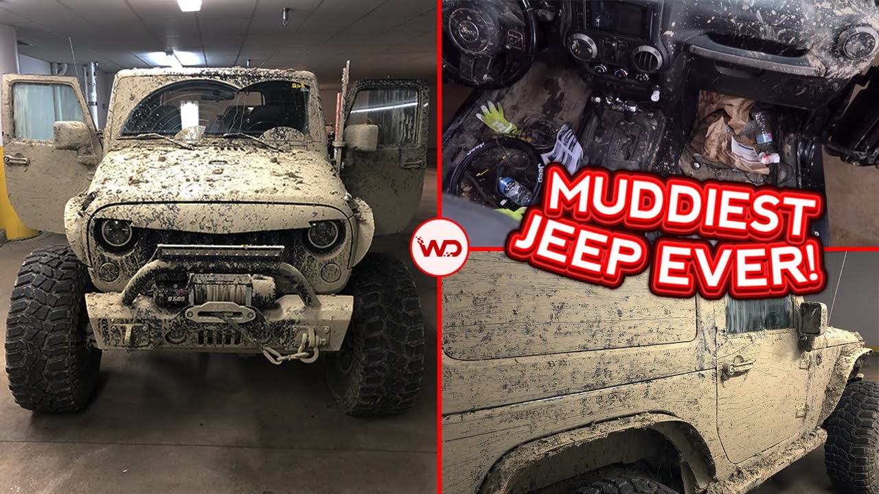 EXTREME DEEP CLEANING Of The Muddiest Jeep Wrangler EVER! | Insane Disaster Detail Transformation!