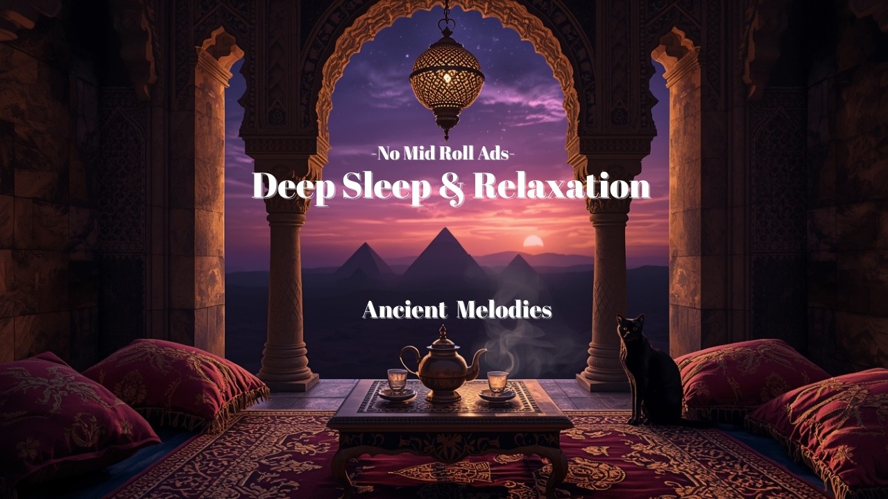 Arabian Nights Ambiance: Sunset Over Pyramids | Relaxing Music & ASMR