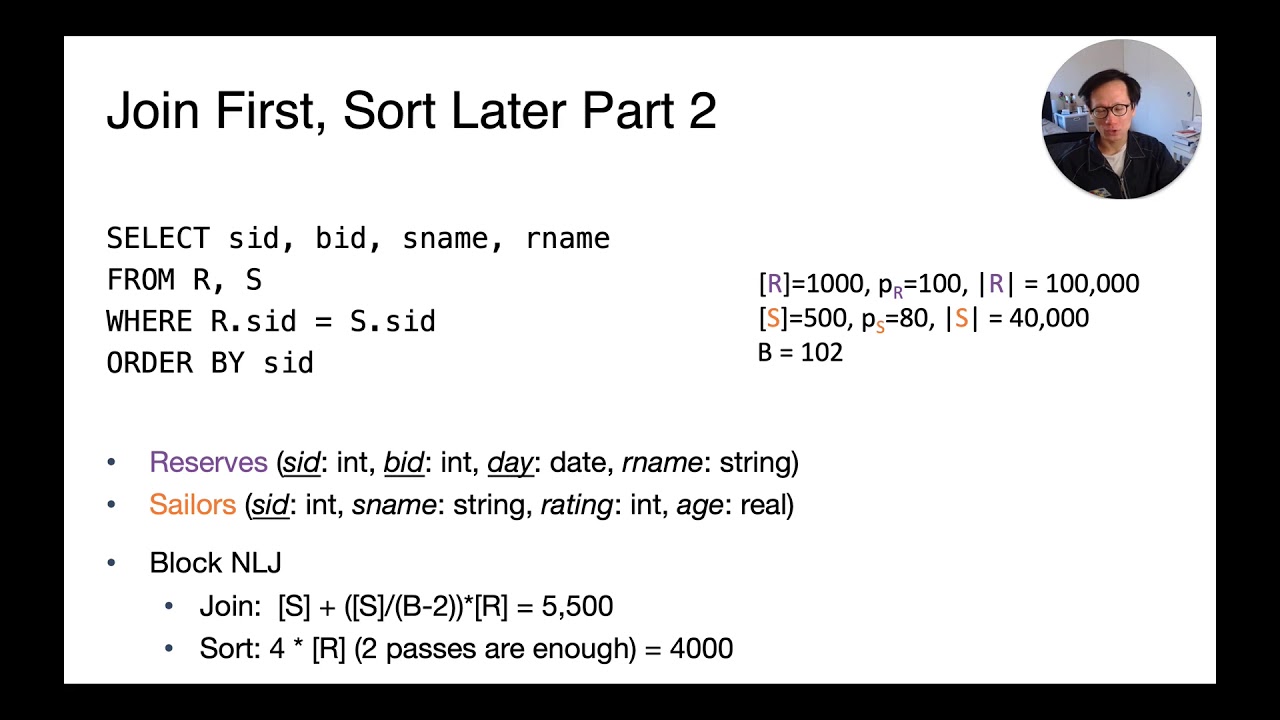 Lecture 11 Part 8 Sort Merge Cost and a Refinement