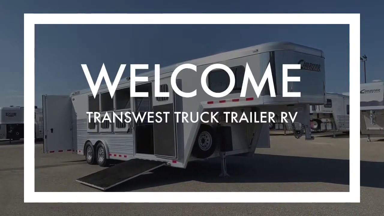 Transwest Truck Trailer RV with a 2013 Cimarron Norstar 4 Horse Gooseneck