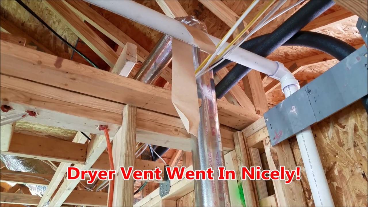 Dryer Vent Installation After A Fire Damage In Myrtle Beach