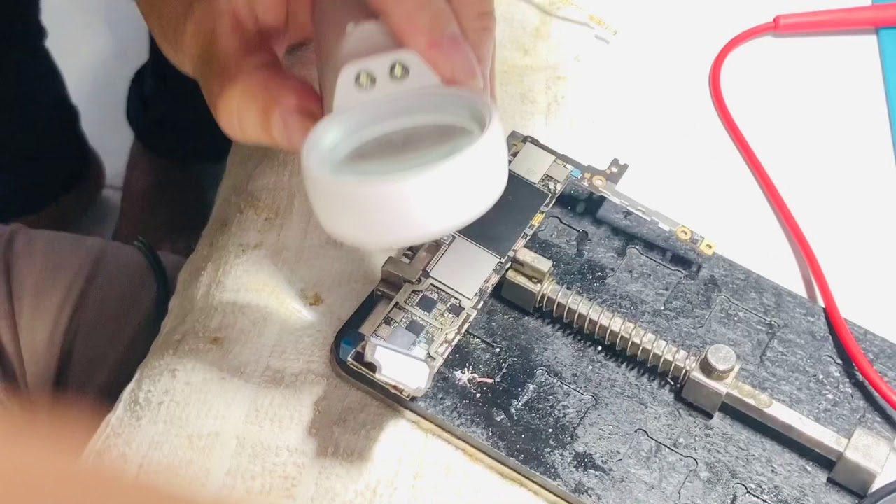 Thực hành sửa chữa: Pan mất nguồn treo dòng trên iphone 6s plus