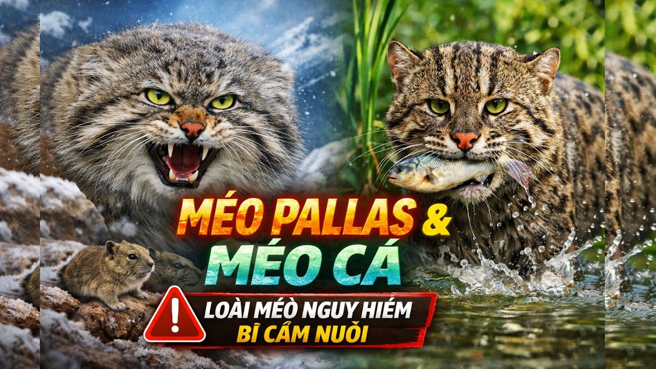 TOP 10 Loài Mèo Hoang Dã Nguy Hiểm Bị Cấm Nuôi | Mèo Pallas, Mèo Cá Và Những Thú Săn Mồi Đáng Sợ