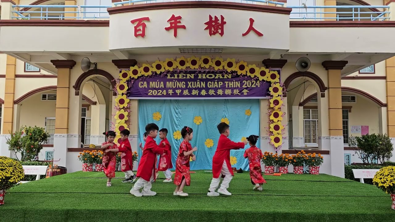 Ca múa Mừng Xuân Giáp Thìn 2024. Trường MN - TH Tân Minh Trí.