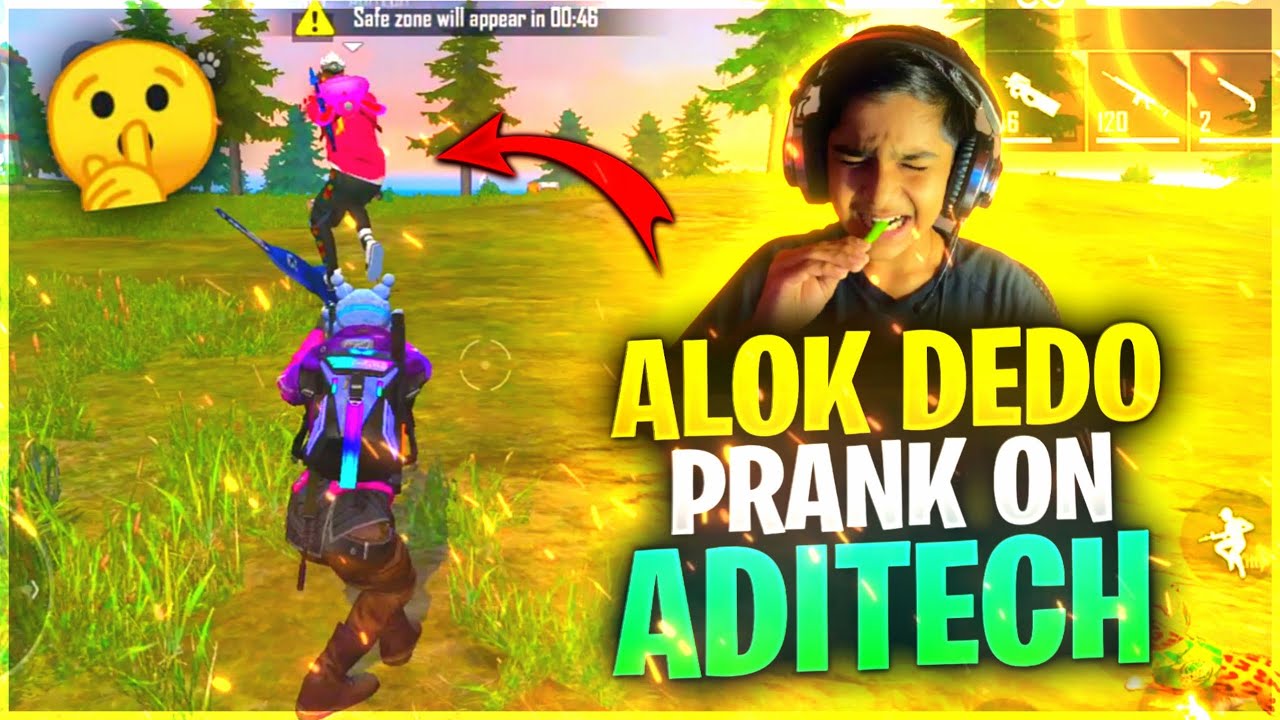 9 Years Old Kid Ask For Alok Prank ft.Aditech😯मुर्गी  बनाया😂😂😂|| Garena Freefire