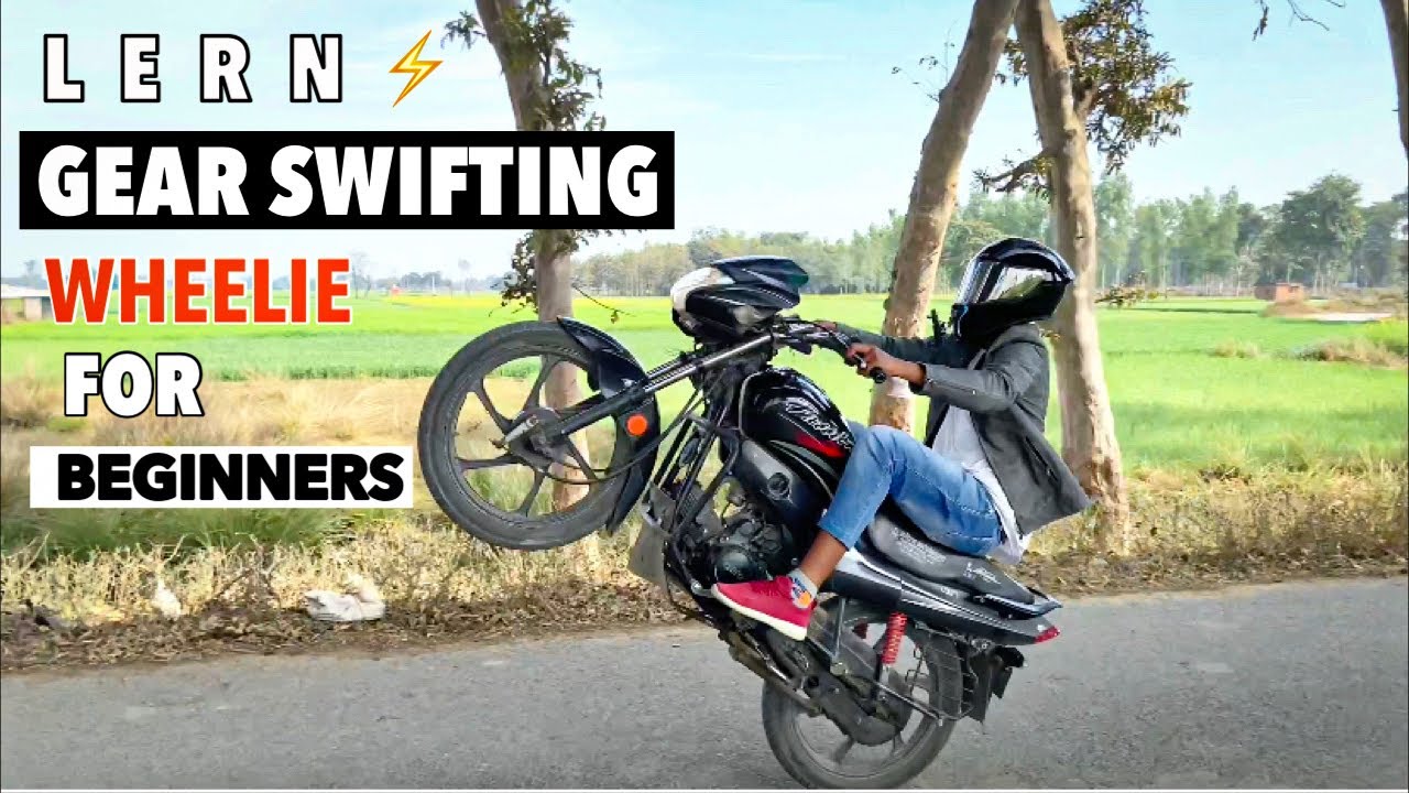 LEARN GEAR SHIFTING WHEELIE FOR BEGINNERS #bikestunt #wheelietutorial #howtowheelie